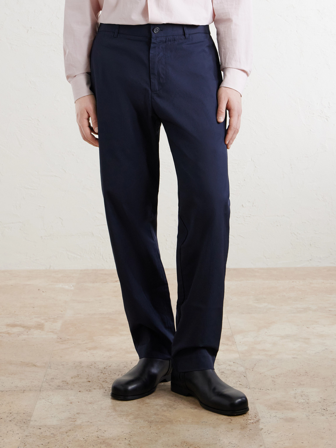 Brendan 10042 Straight-Leg Organic Cotton-Blend Chino
