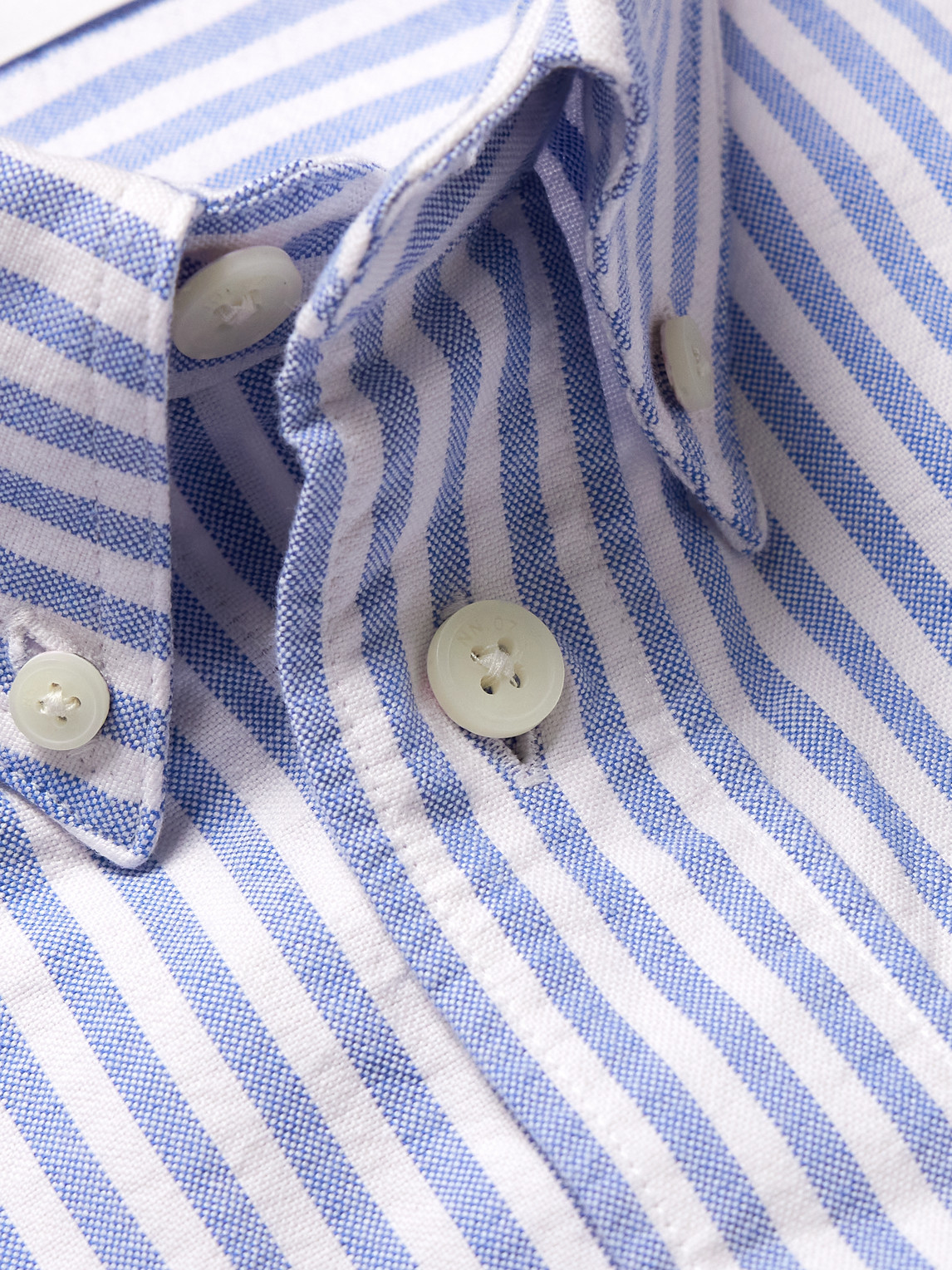 Colby 5910 Button-Down Collar Striped Organic Cotton Oxford Shirt