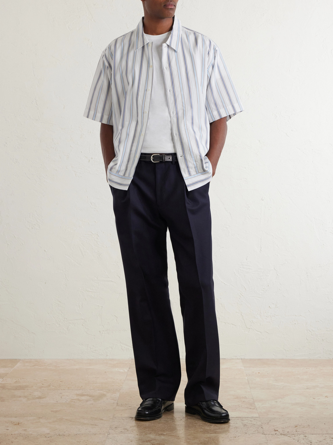 Striped Cotton-Poplin Shirt