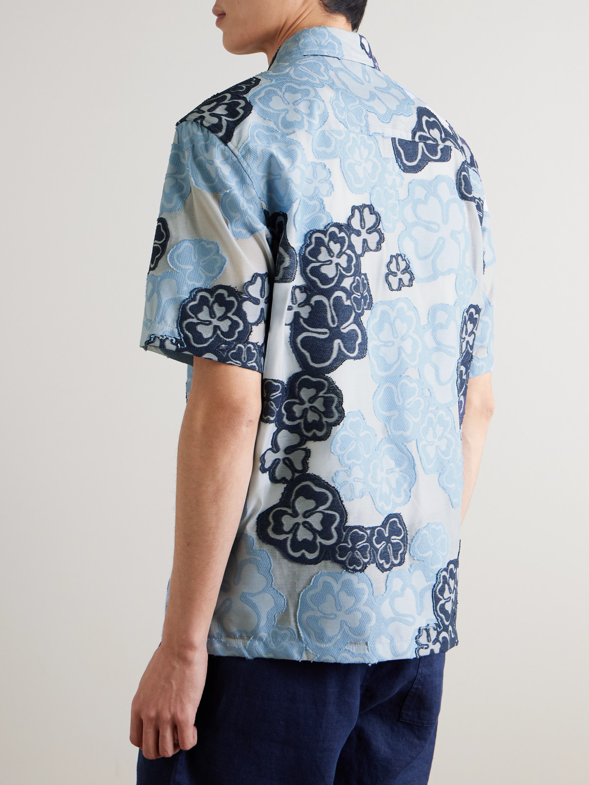  Nn07 - Freddy 50075 Fil Coupé-voile Shirt - Men - Blue - S 