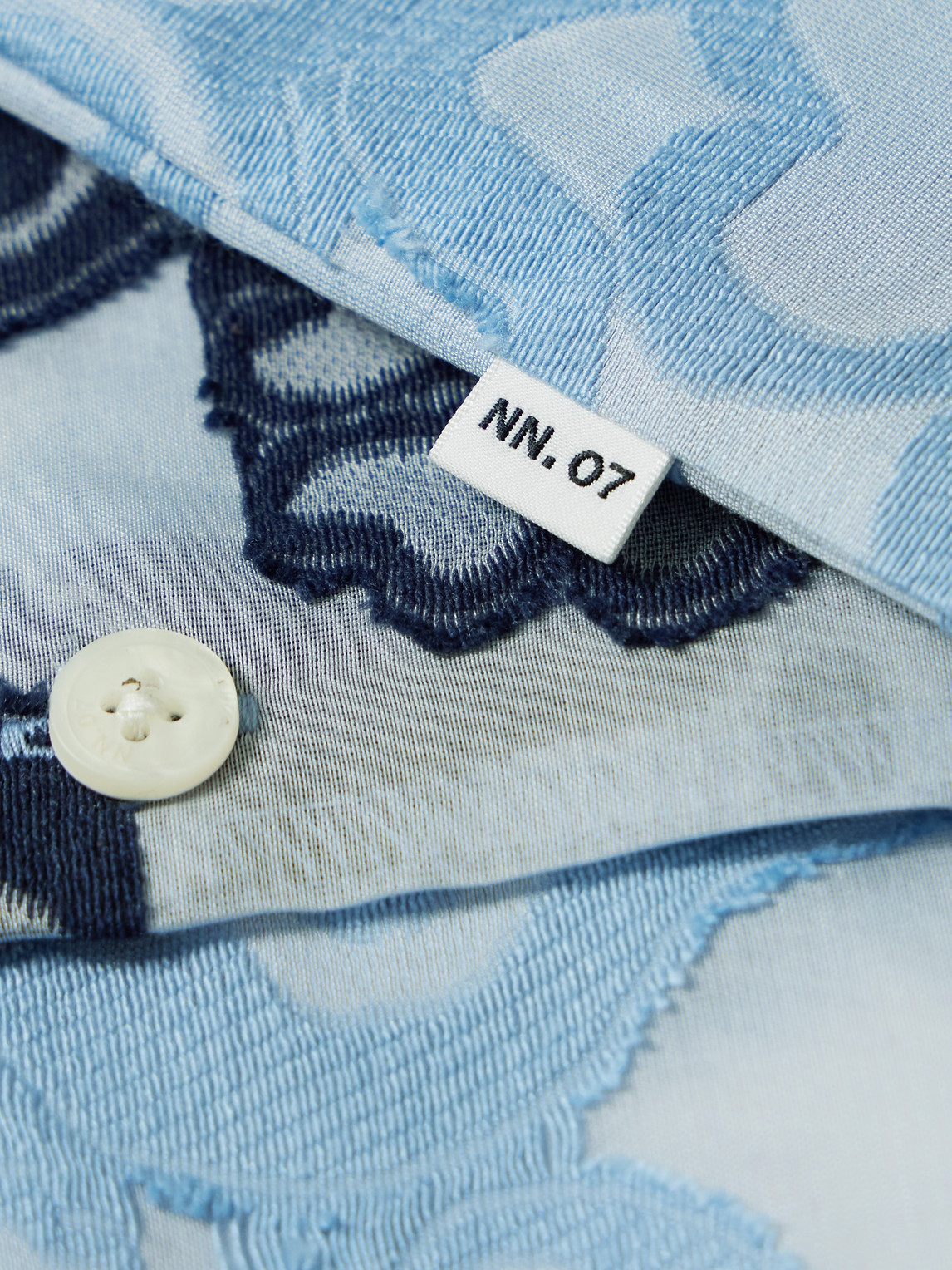  Nn07 - Freddy 50075 Fil Coupé-voile Shirt - Men - Blue - S 