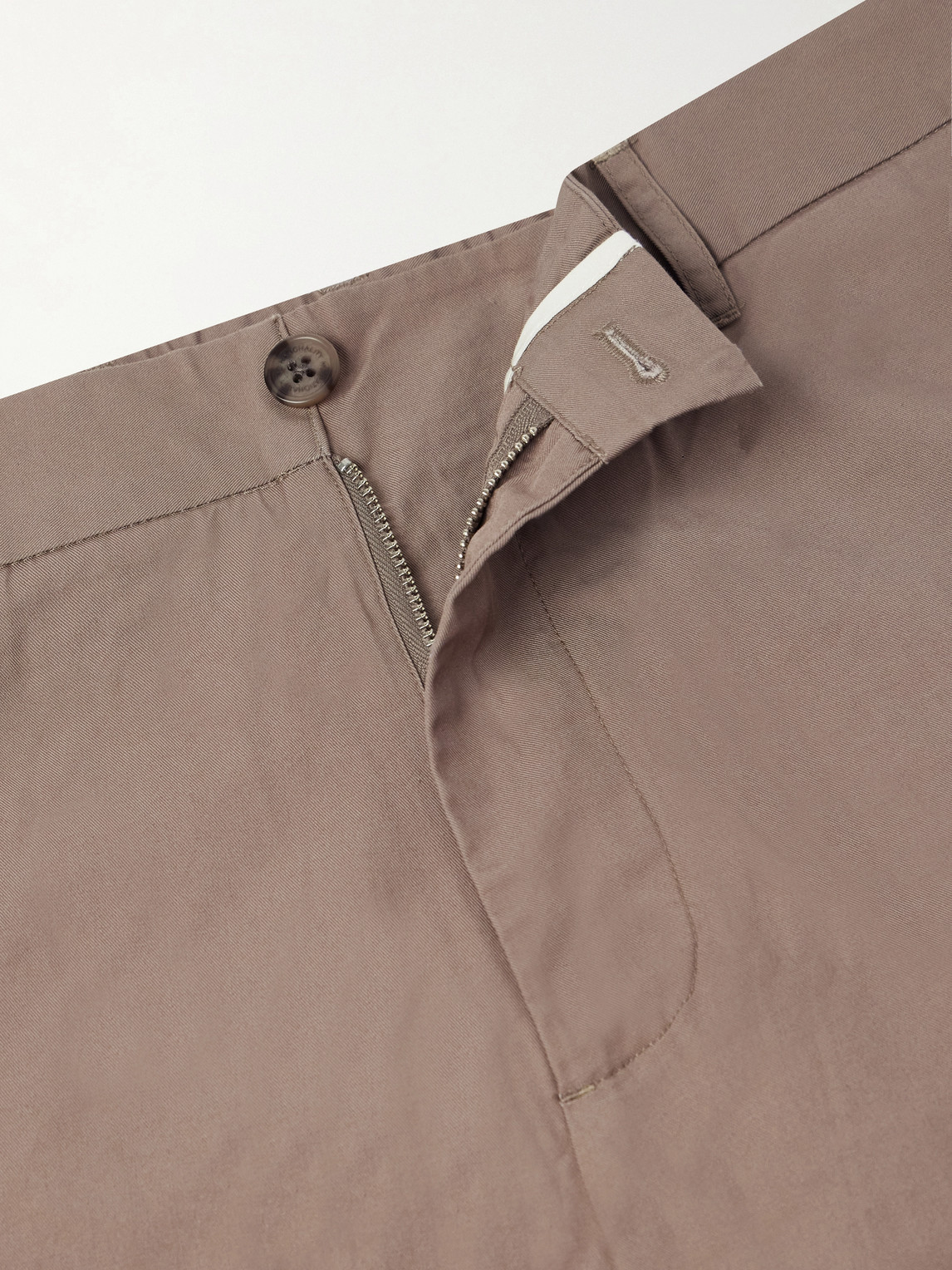 Brendan 10042 Straight-Leg Organic Cotton-Blend Chinos