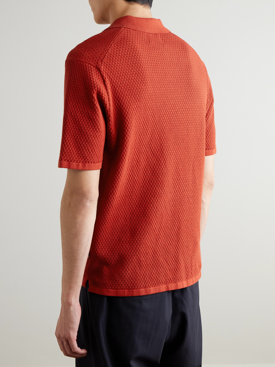  Nn07 - Paul 60016 Cotton Polo Shirt - Men - Red - S 