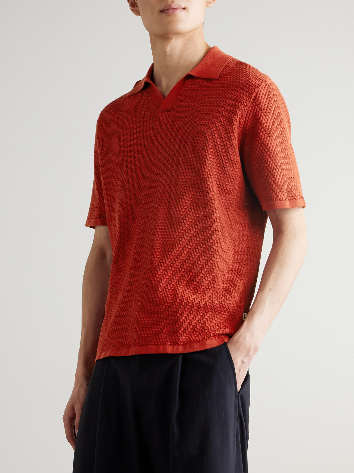  Nn07 - Paul 60016 Cotton Polo Shirt - Men - Red - S 