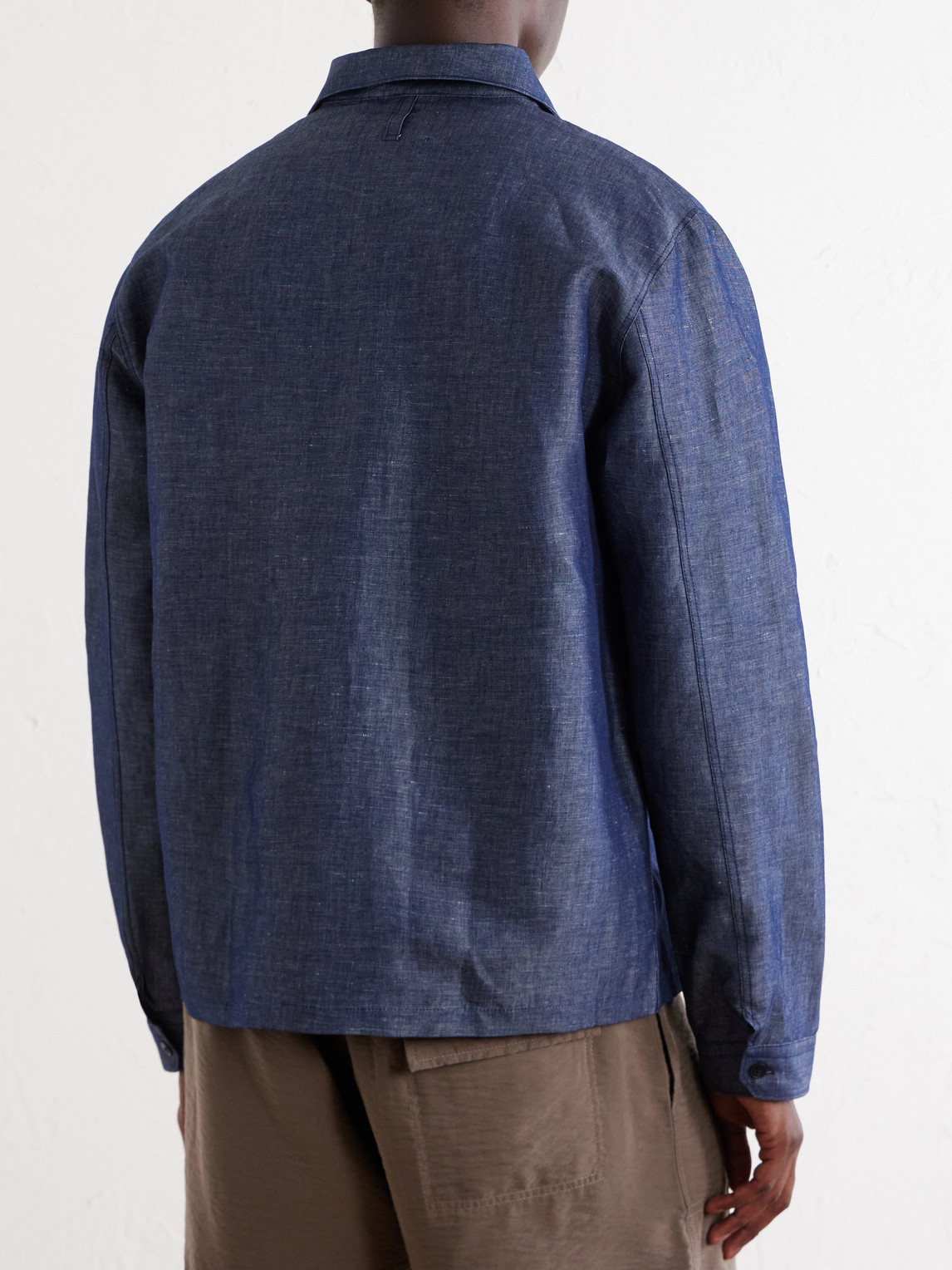 Rob Cotton And Linen-Blend Chambray Shirt