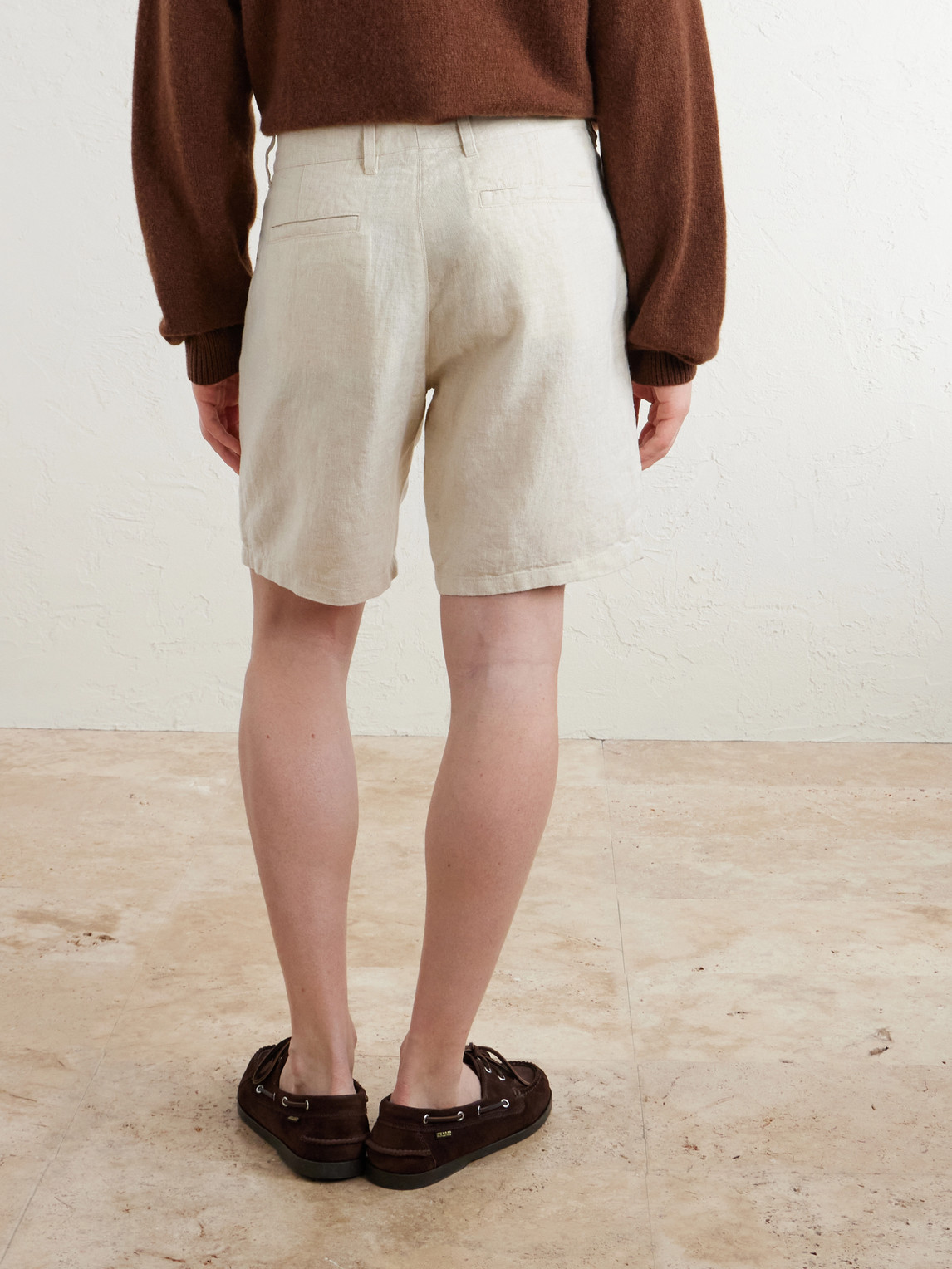  Nn07 - Aden 1454 Straight-leg Linen Shorts - Men - Neutrals - Uk/us 29 