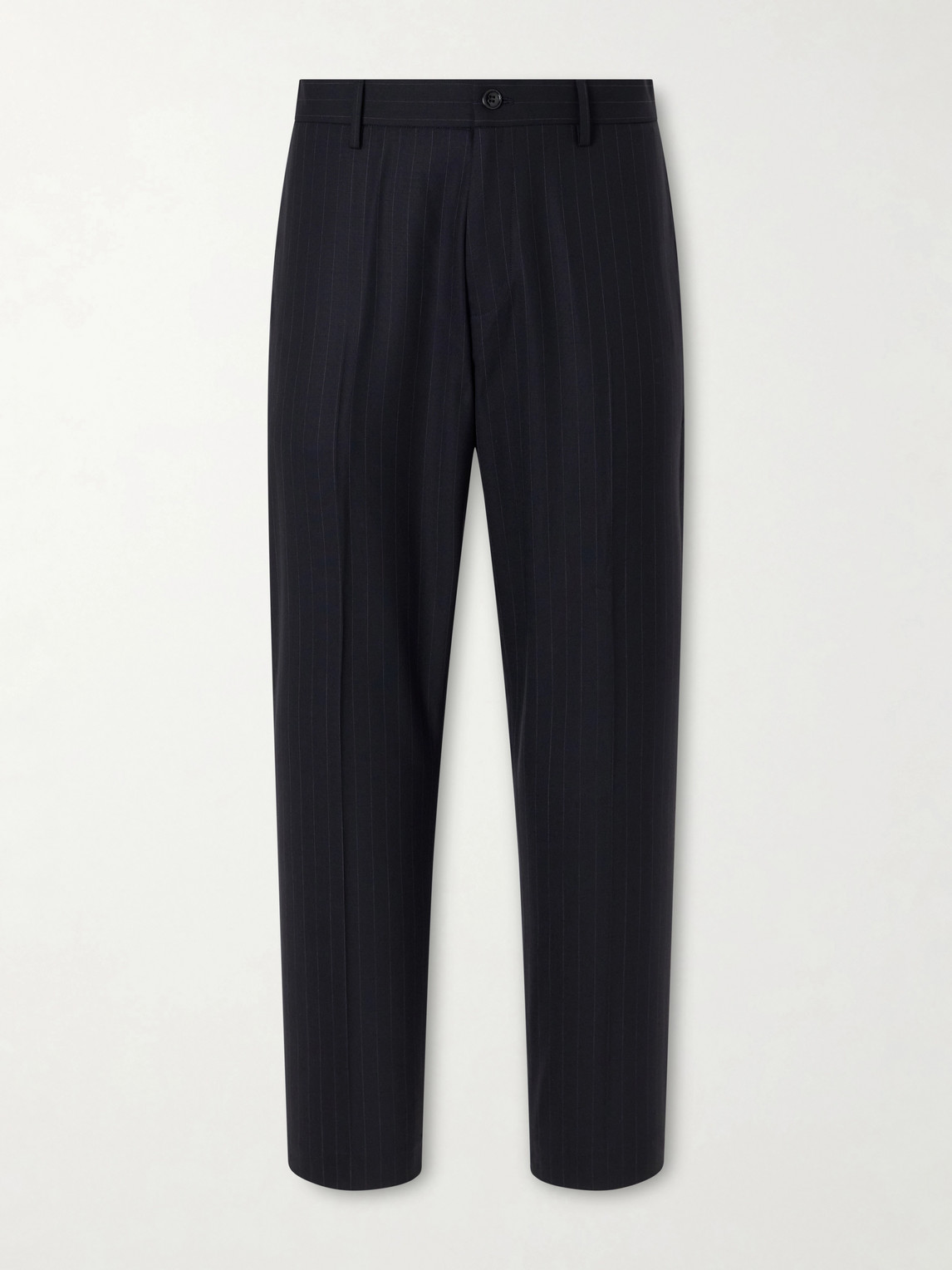 Nn07 Straight-leg Wool-blend Trousers In Blue