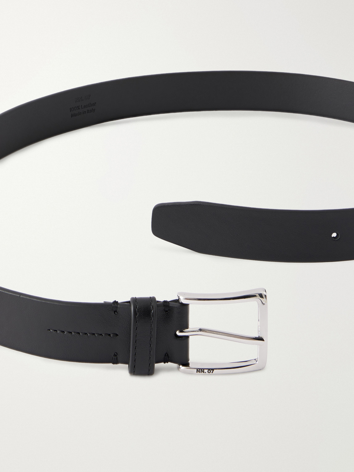 Nn07 Ever 90030 3cm Leather Belt In Black