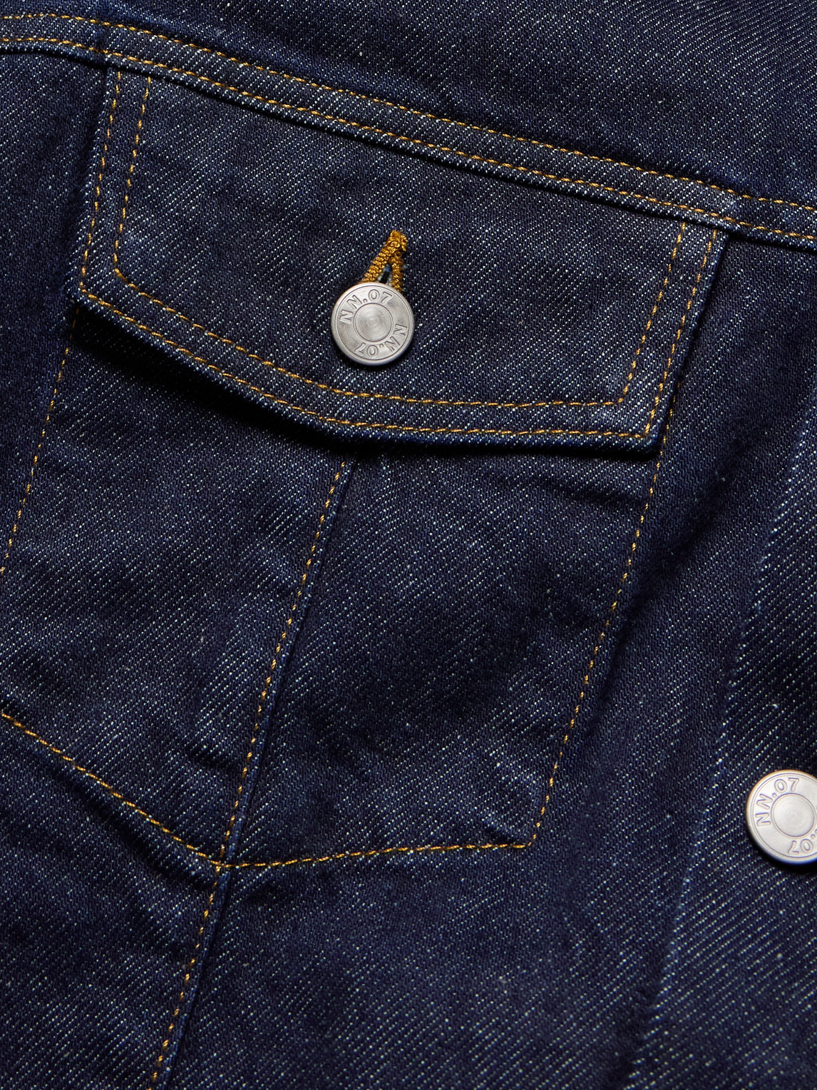 Roy 1882 Corduroy-Trimmed Organic Denim Jacket