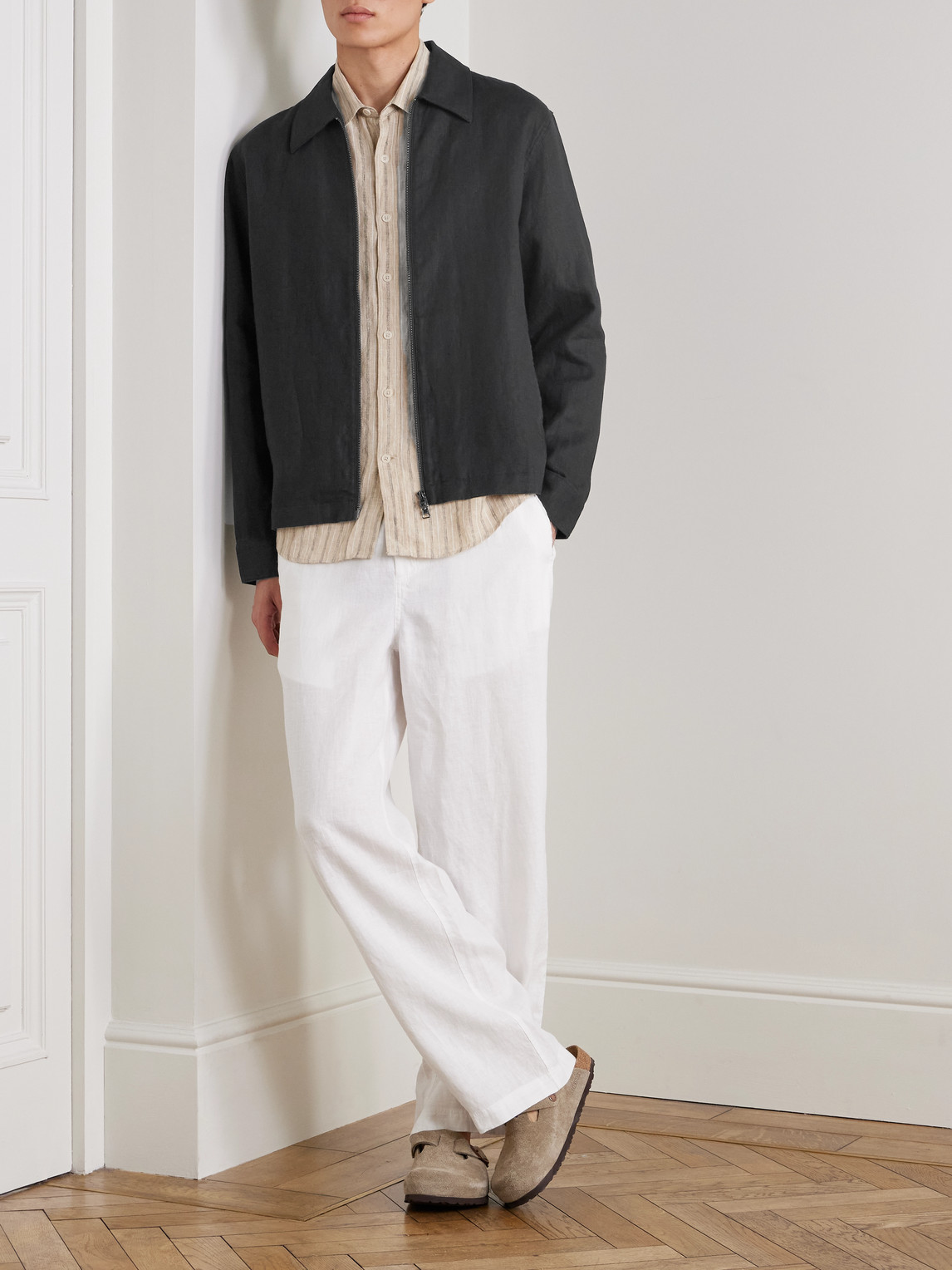 Alban 1454 Linen Blouson Jacket