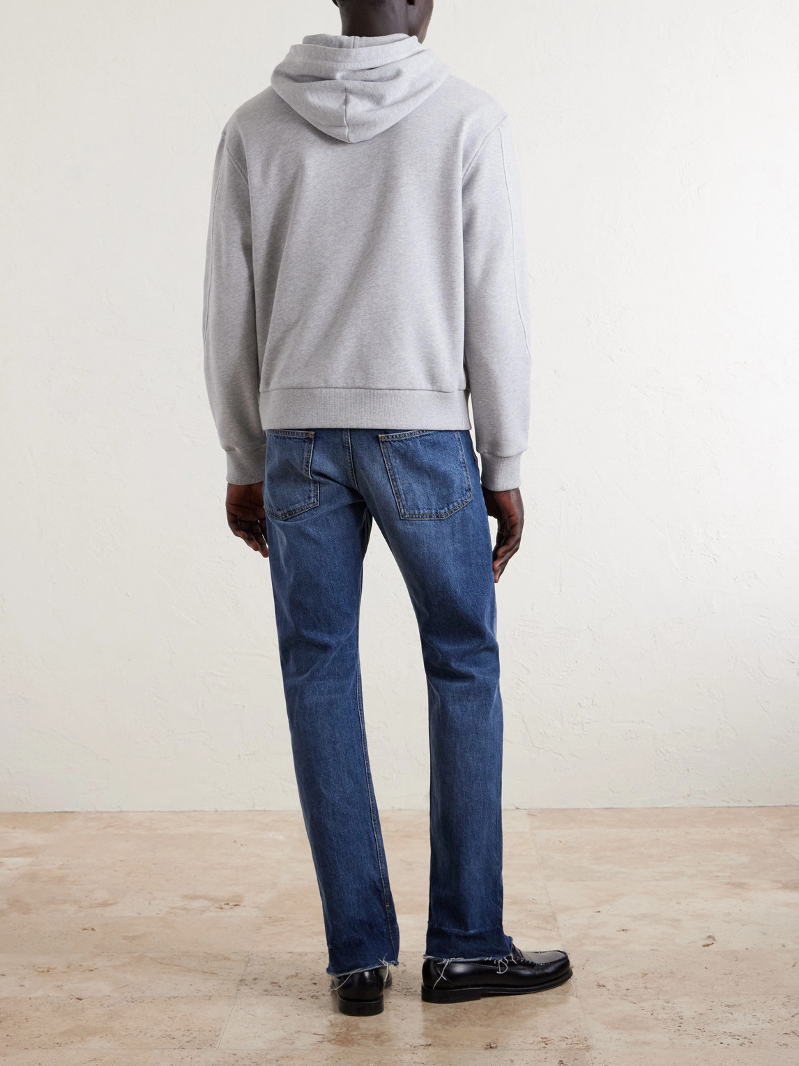 Logo-Embroidered Cotton-Jersey Hoodie