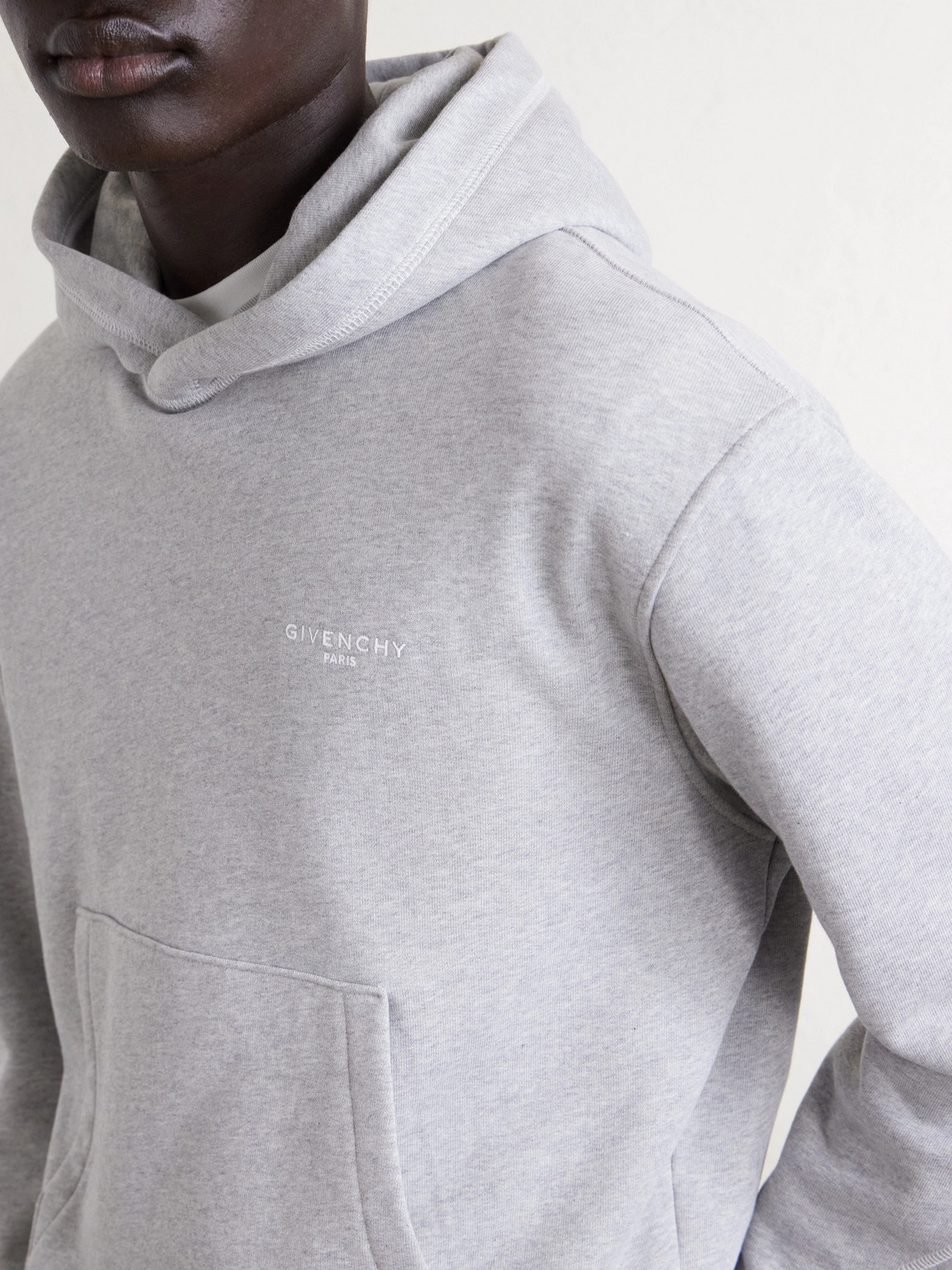 Logo-Embroidered Cotton-Jersey Hoodie