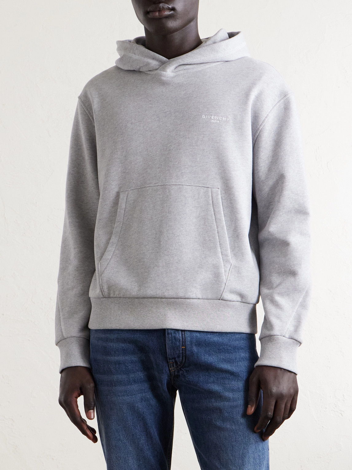 Logo-Embroidered Cotton-Jersey Hoodie