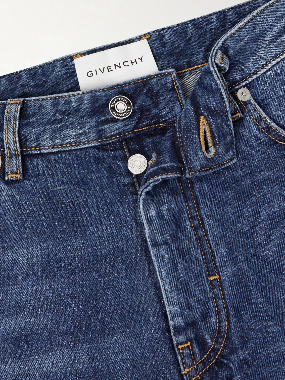 Straight-Leg Fringed Jeans