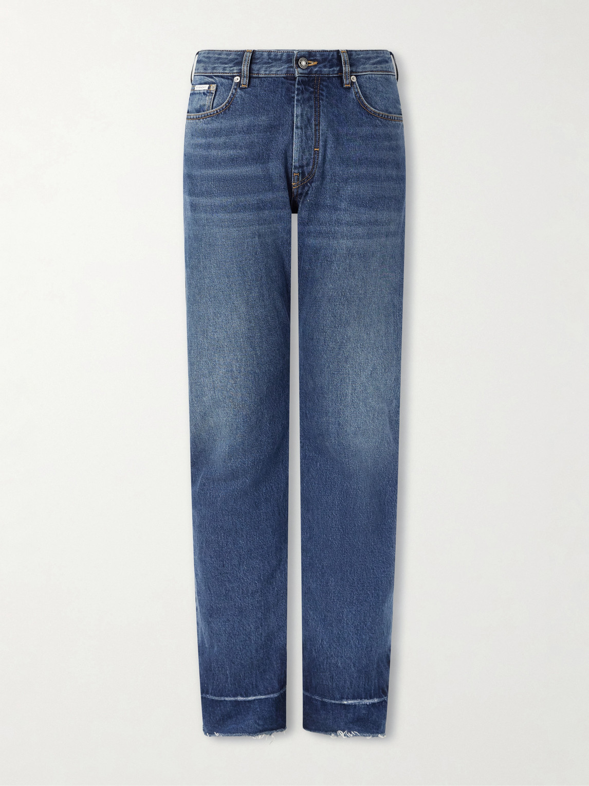 Givenchy Straight-leg Fringed Jeans In Blue