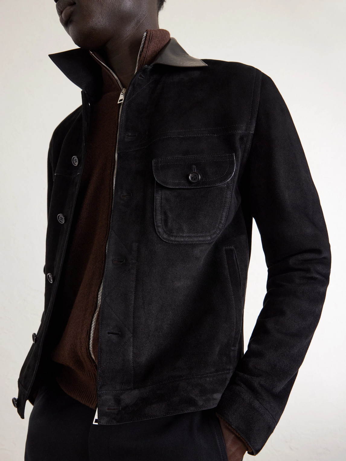 Givenchy Leather Jacket In Black