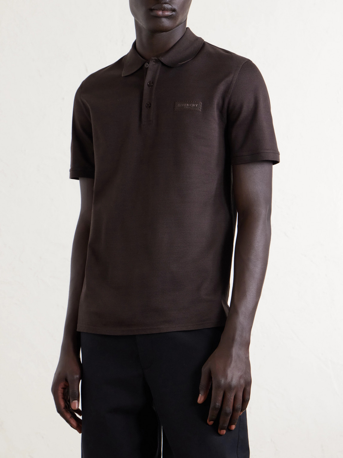 Logo-Appliquéd Cotton-Piquéd Polo Shirt