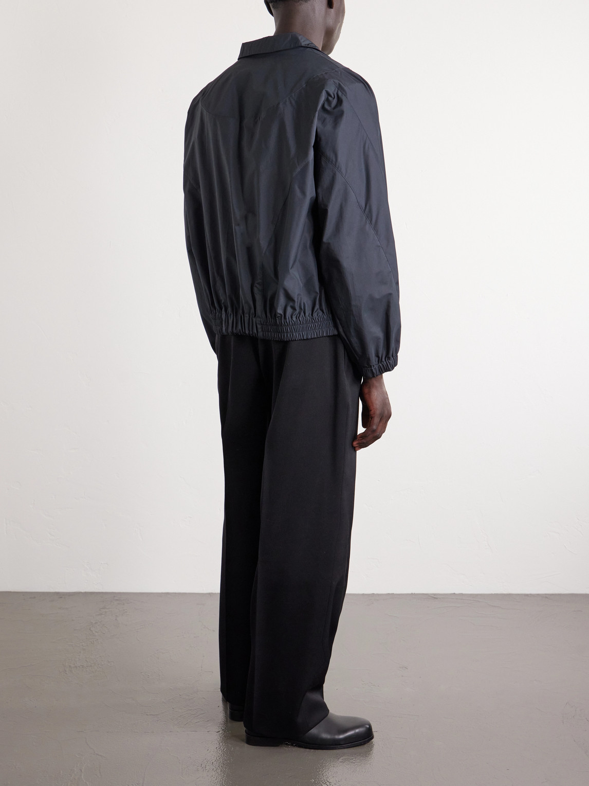 Givenchy Cotton-blend Shell Blouson Jacket In Black