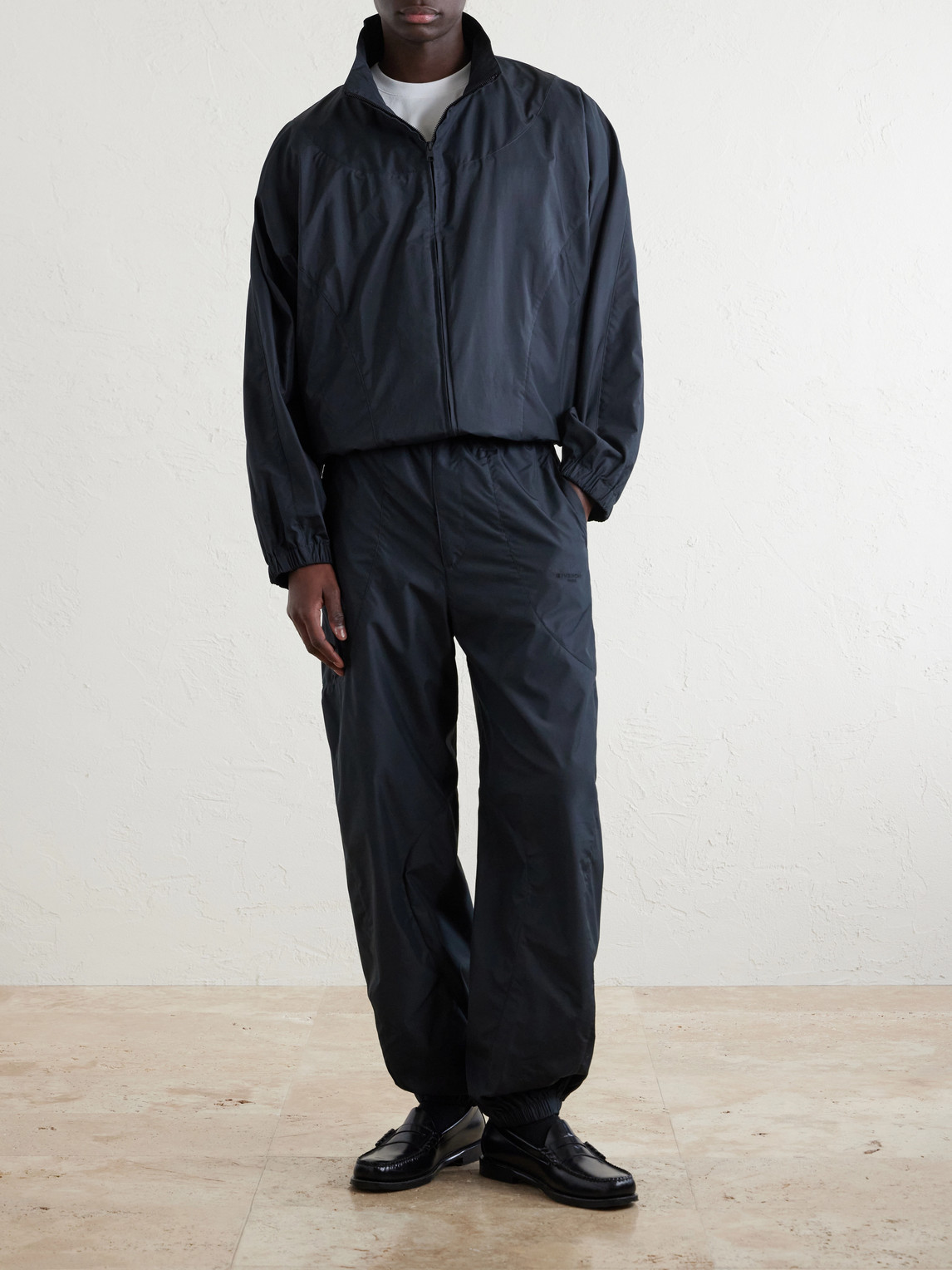 Cotton-Blend Shell Blouson Jacket