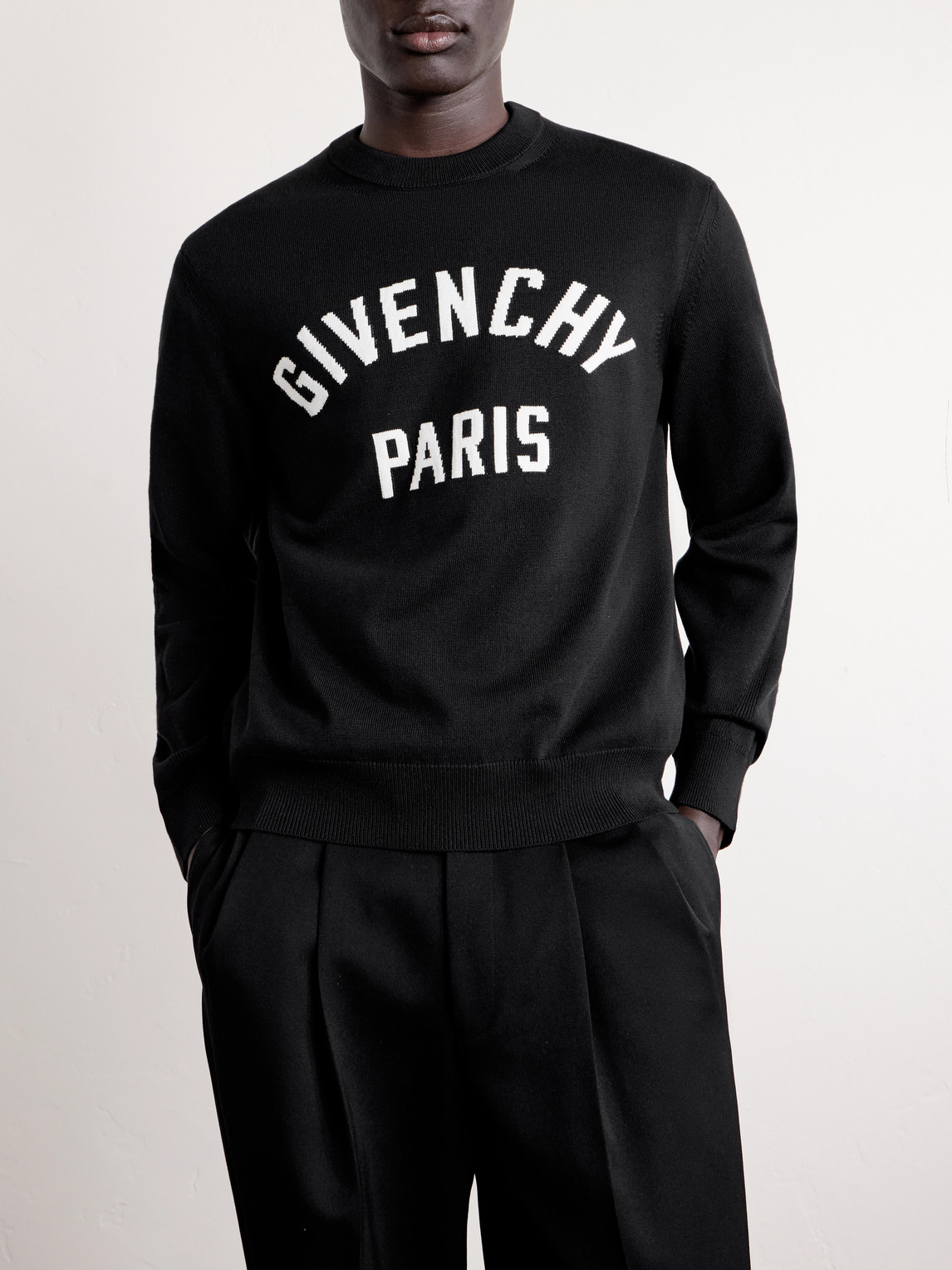  Givenchy - Knitted Cotton-blend Sweater - Men - Black - S 