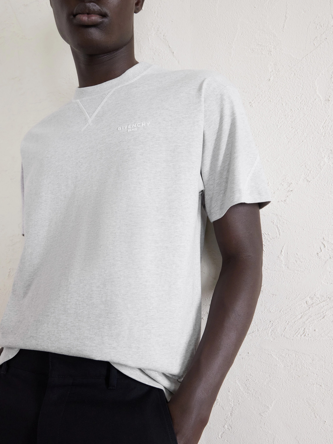 Logo-Embroidered Cotton-Jersey T-Shirt