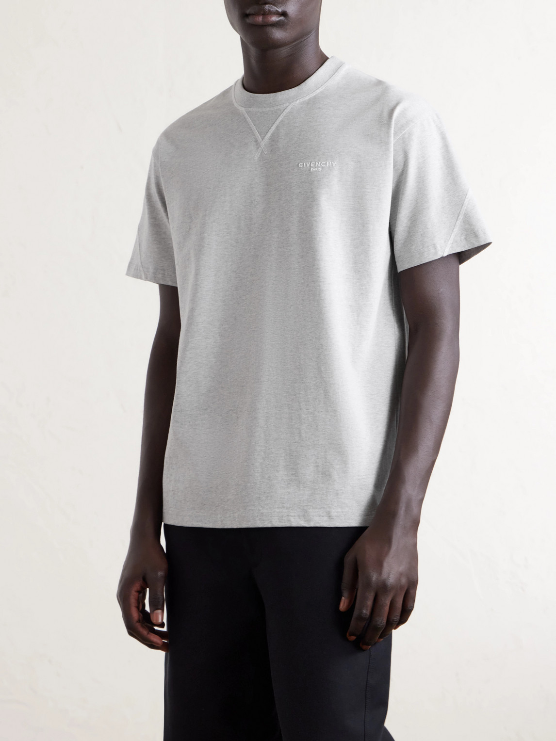 Logo-Embroidered Cotton-Jersey T-Shirt