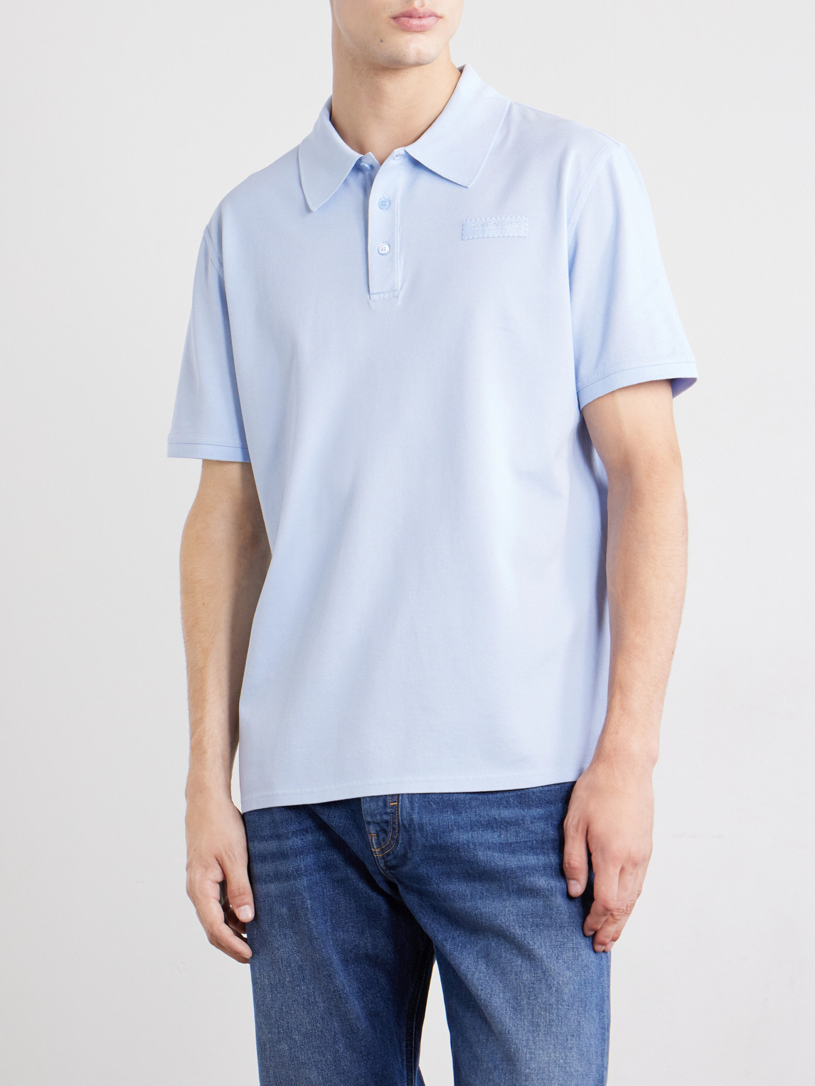 Givenchy Regular Fit Ss Polo In Blue