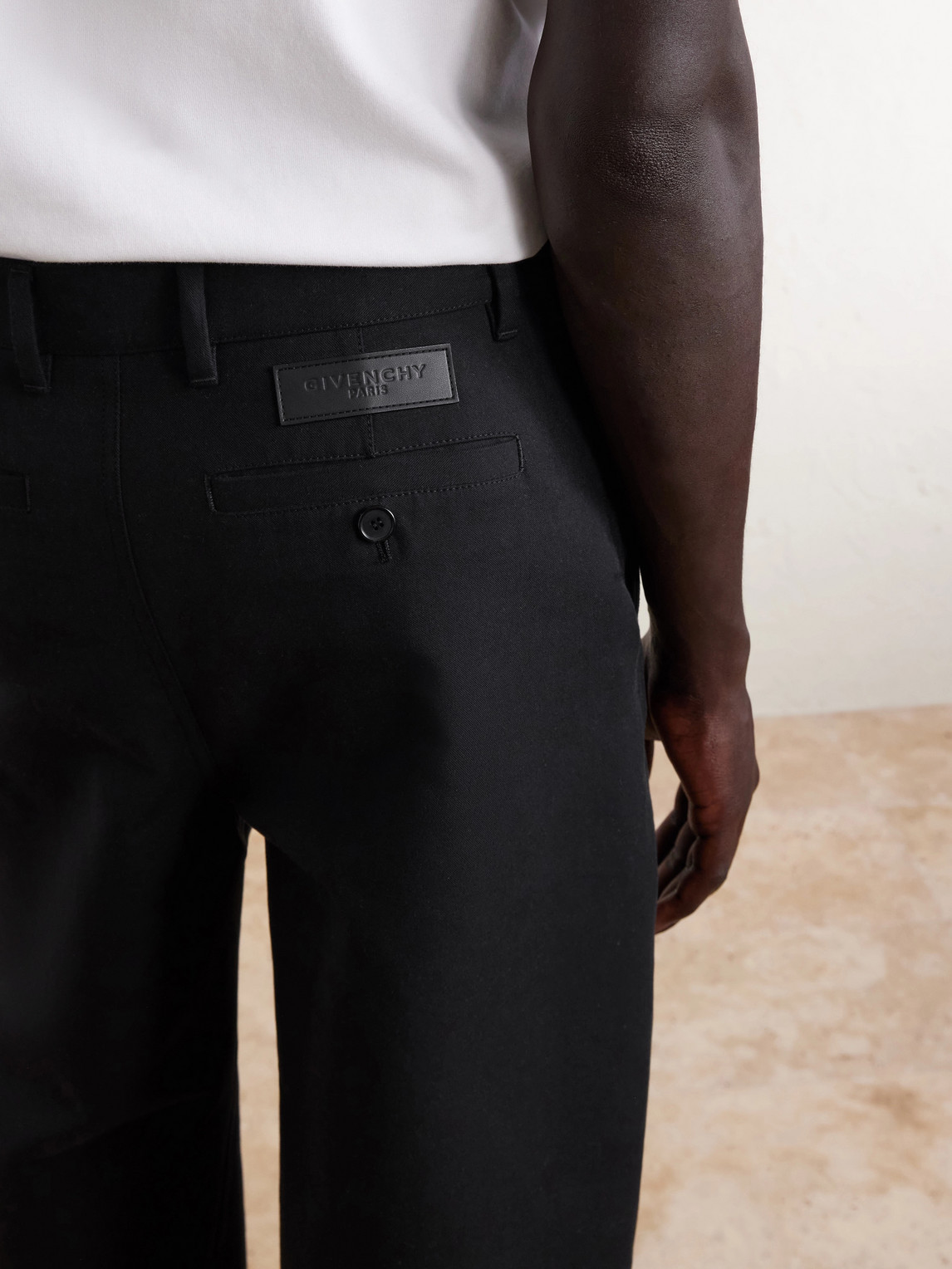 Straight-Leg Cotton-Twill Trousers
