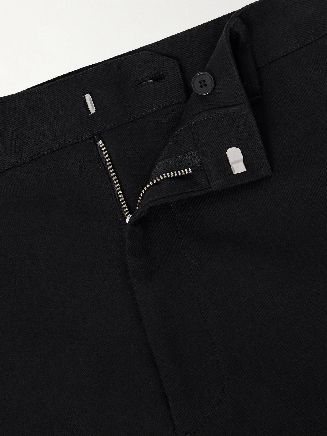 Straight-Leg Cotton-Twill Trousers
