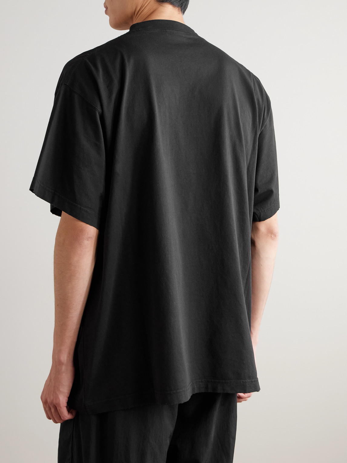 Oversized Logo-Print Cotton-Jersey T-Shirt