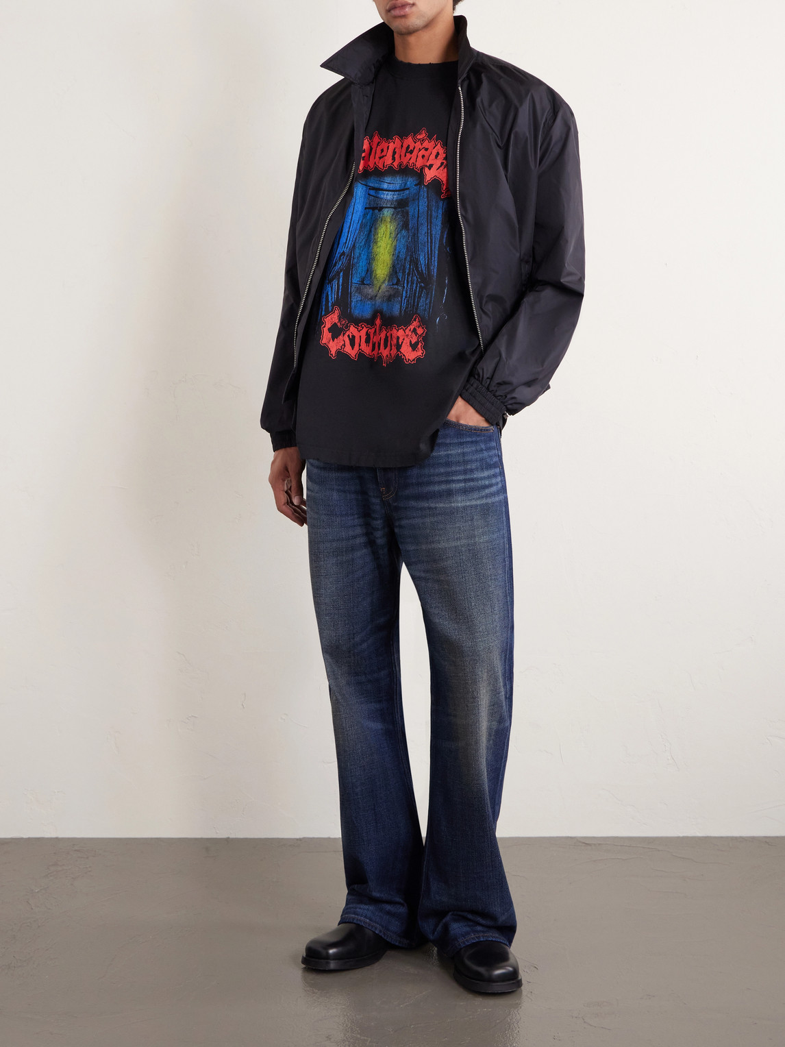 Oversized Logo-Print Cotton-Jersey T-Shirt