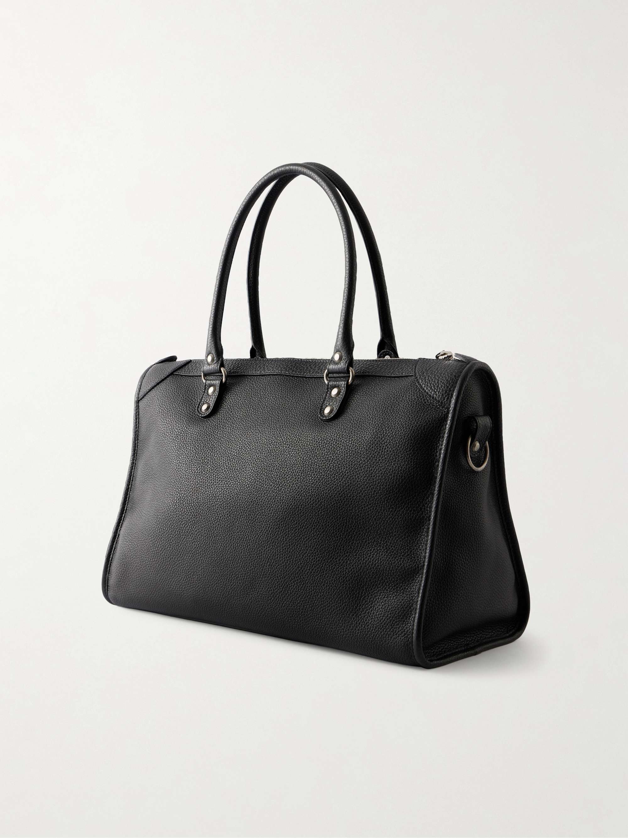 BALENCIAGA Le City Business Large Full-Grain Leather Weekend Bag