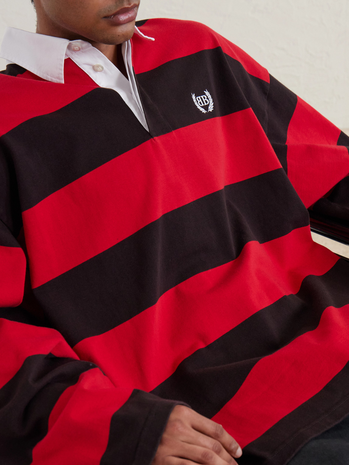 Logo-Embroidered Striped Cotton-Jersey Polo Shirt