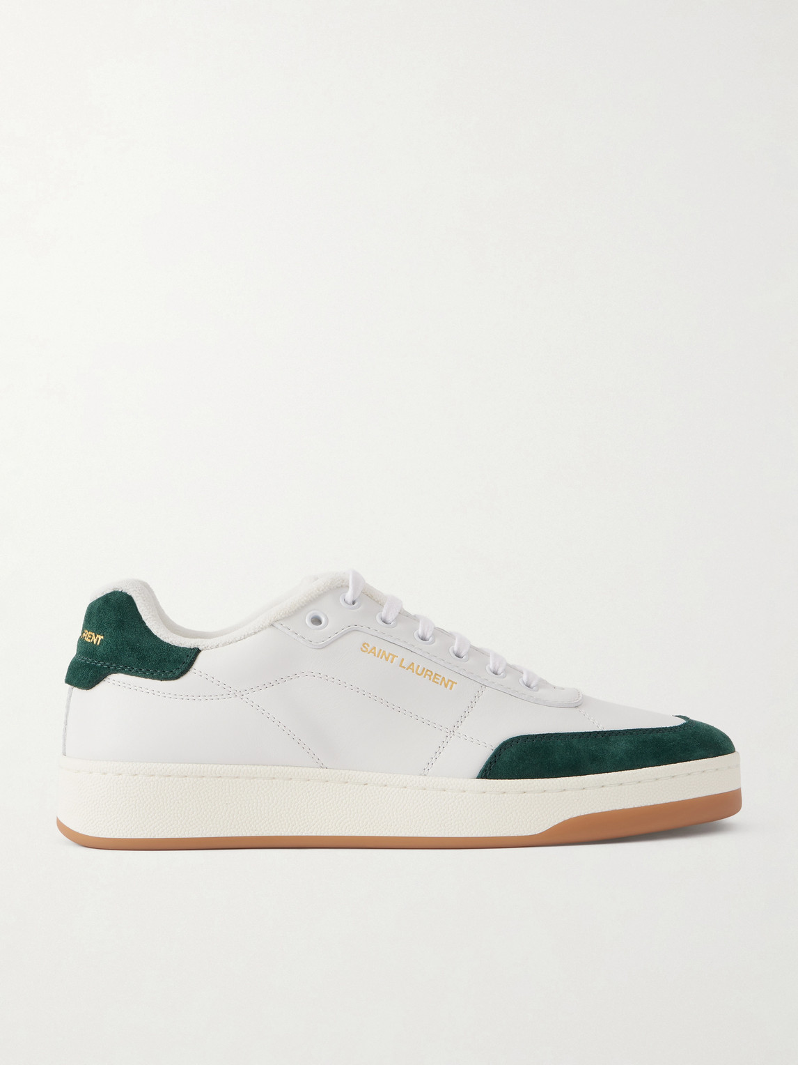 Saint Laurent SL/61 Suede-Trimmed Leather Sneakers - Men