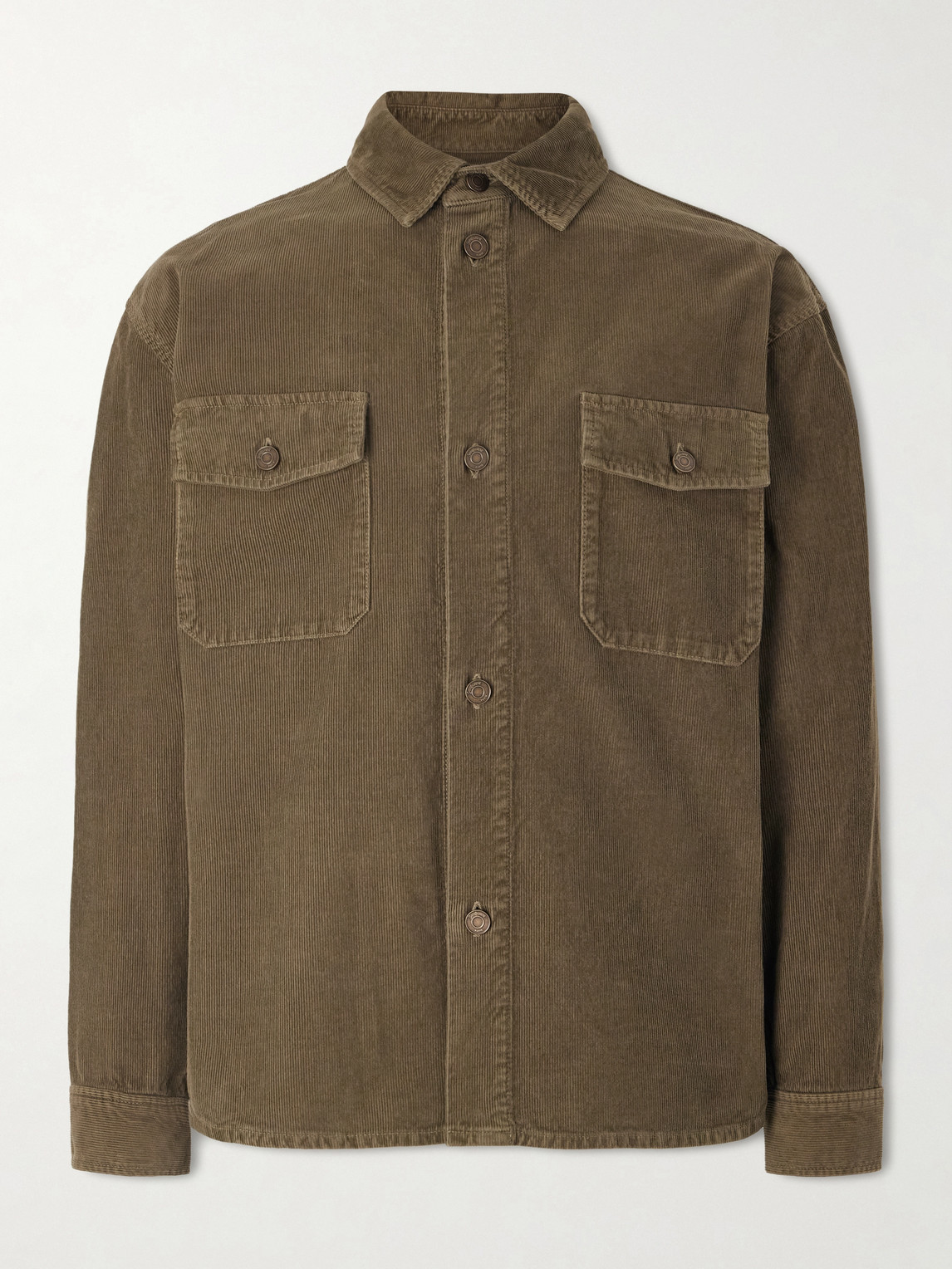 Saint Laurent Cotton-Corduroy Overshirten