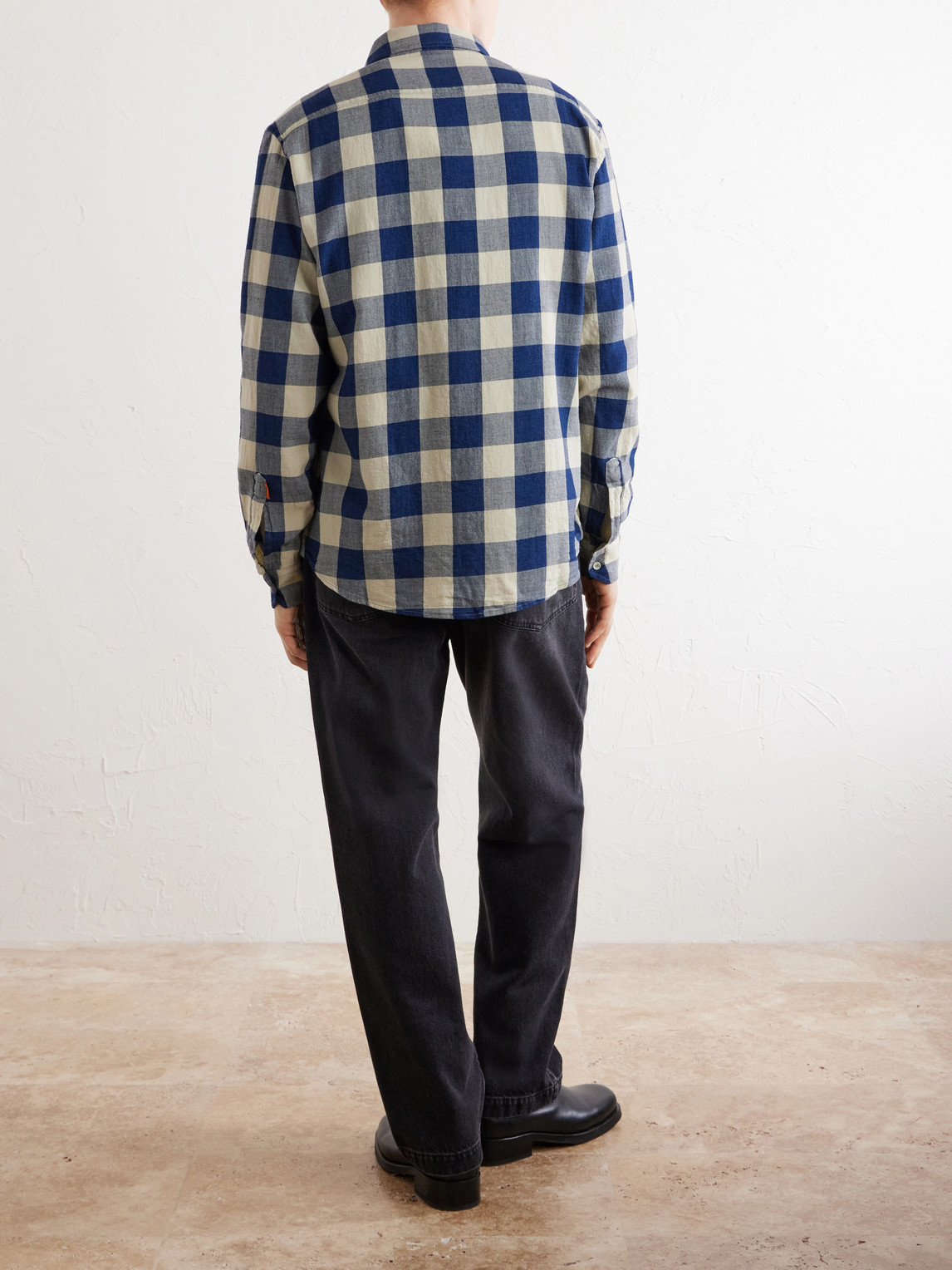 Cotton-Twill Shirt Checked