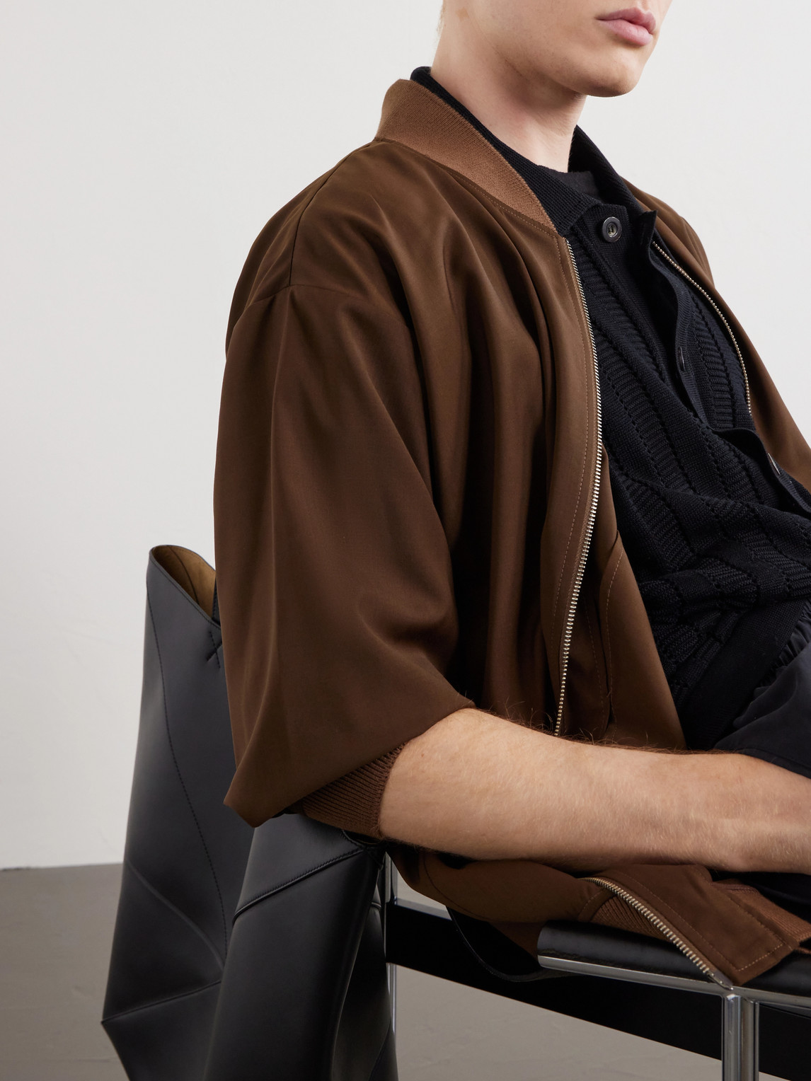 Gabier Virgin Wool Bomber Jacket