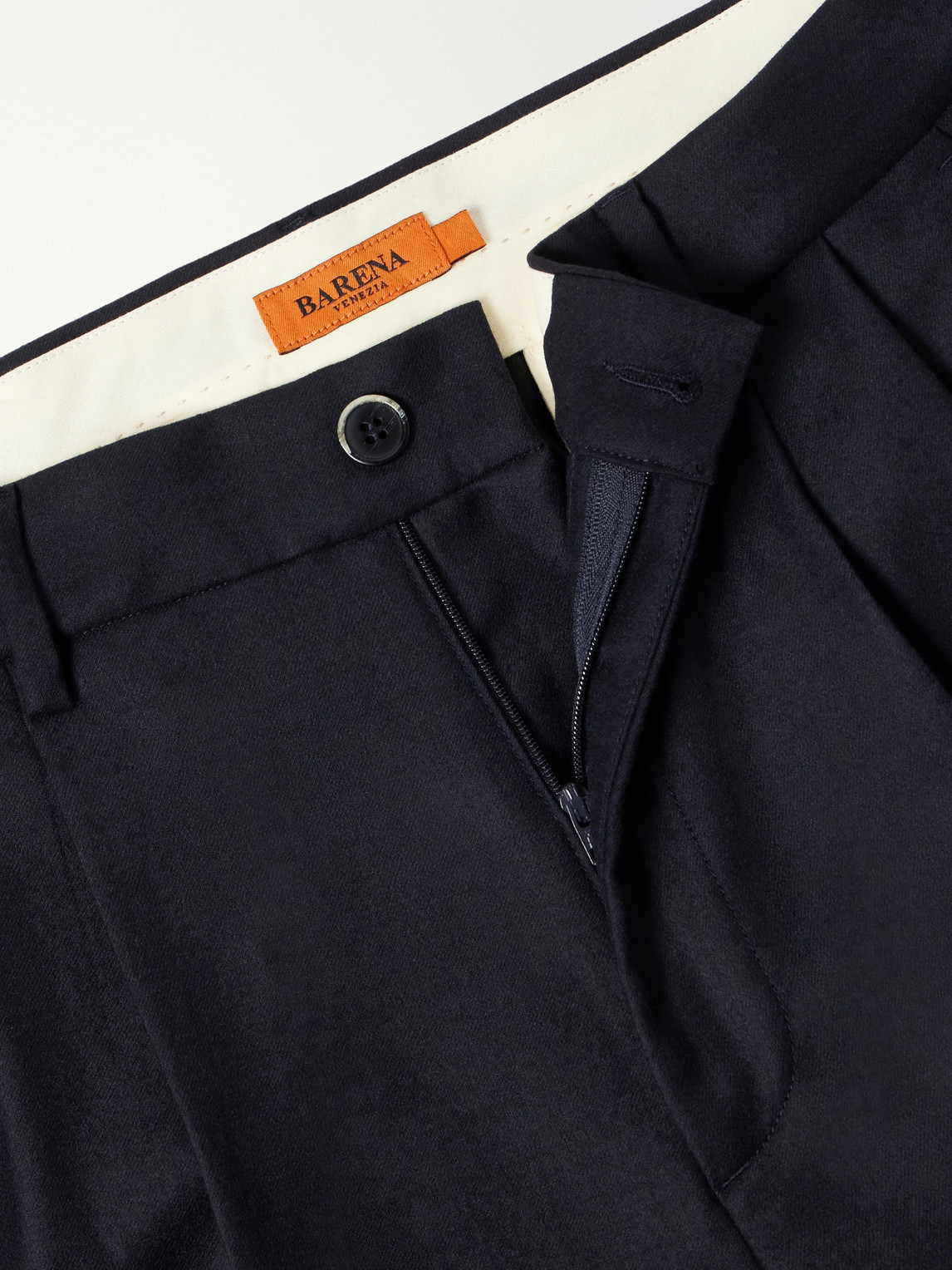 Straight-Leg Wool-Flannel Suit Trousers