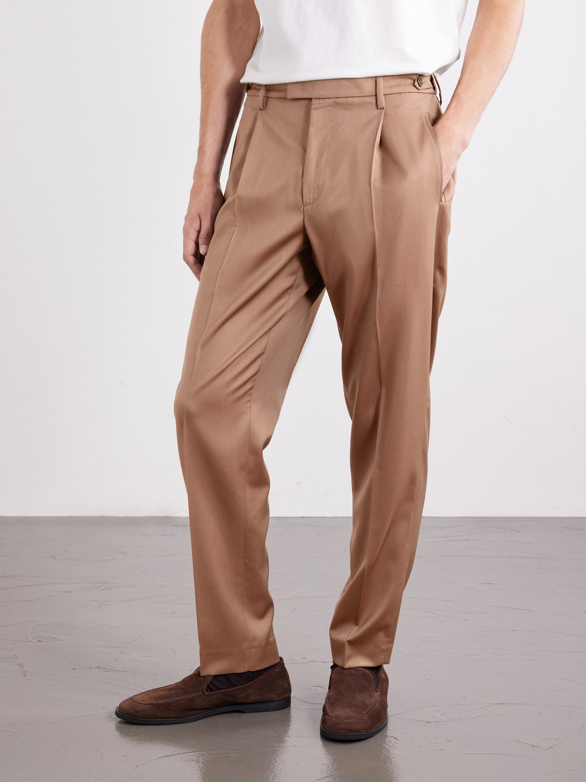 Barena Straight-Leg Pleated Virgin Wool Suit Trousers - Men | Thumbnail 3