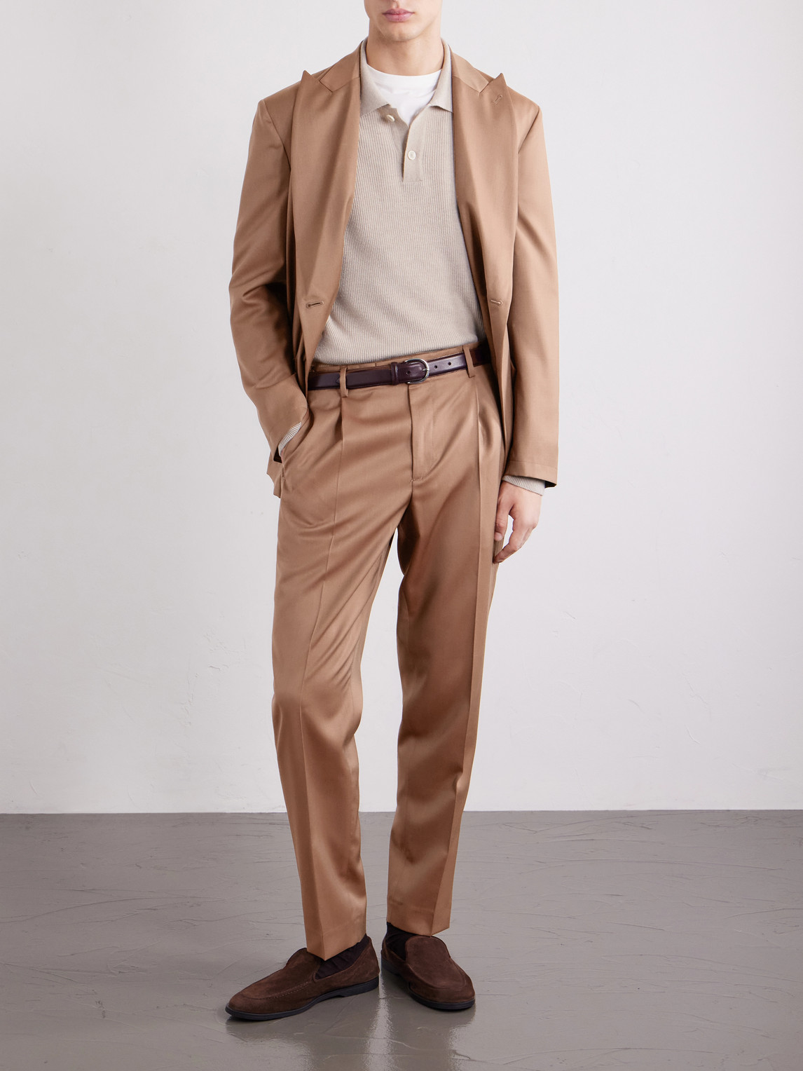Barena Straight-Leg Pleated Virgin Wool Suit Trousers - Men | Thumbnail 2
