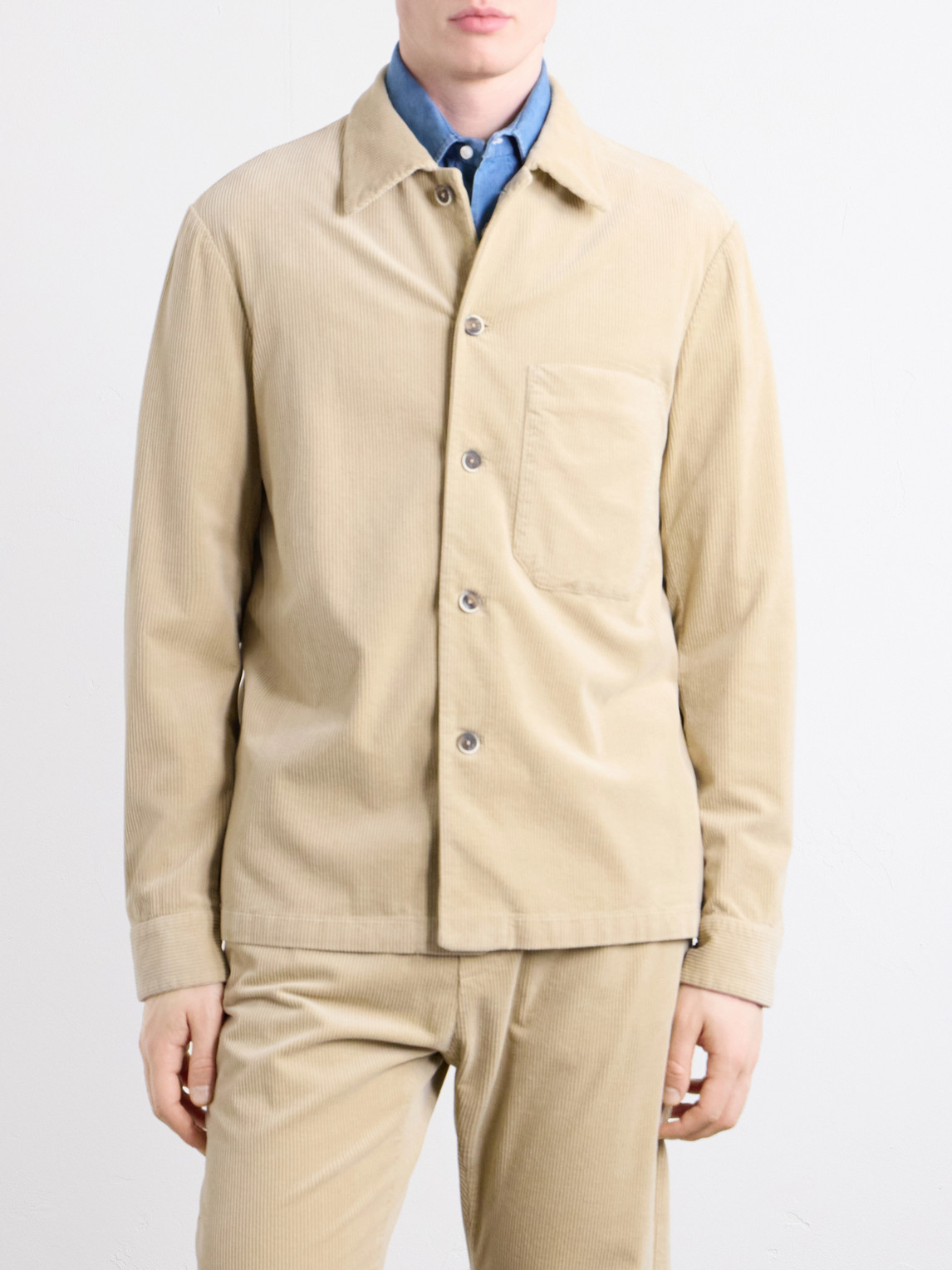 Cotton-Blend Corduroy Overshirt