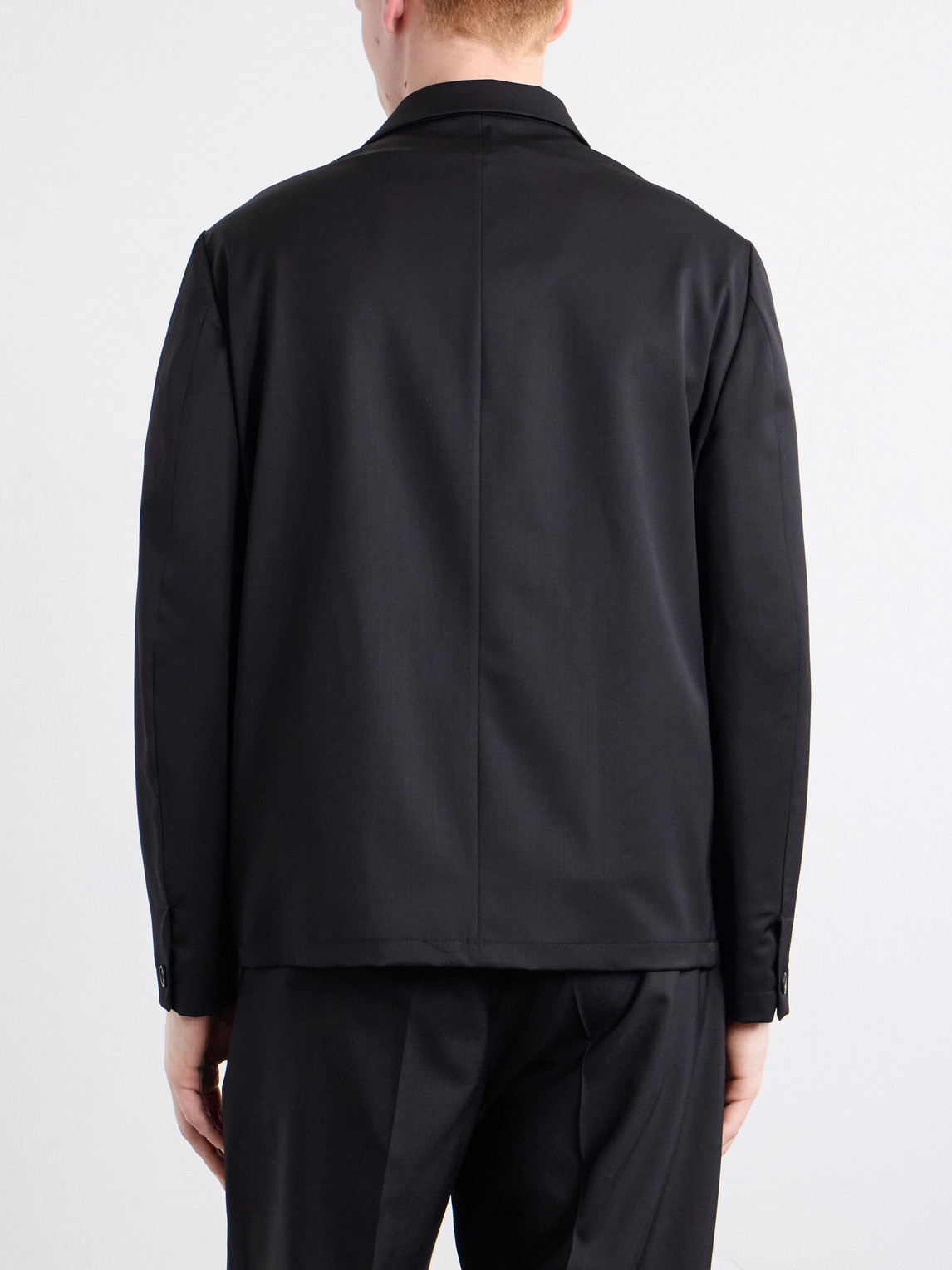  Barena - Wool-blend Gabardine Overshirt - Men - Black - It 46 