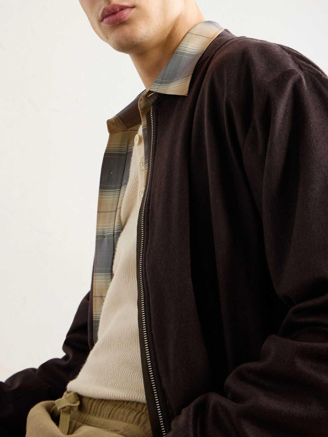 Cashmere Bomber Jacket