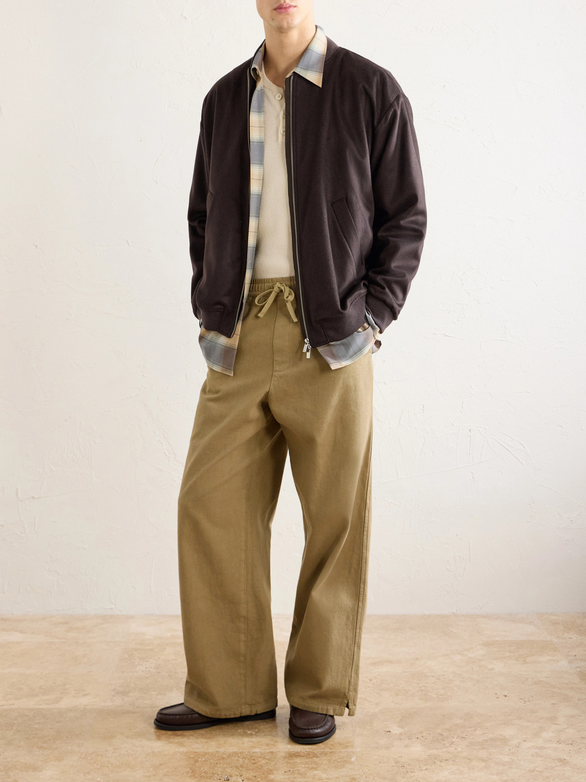 Cashmere Bomber Jacket
