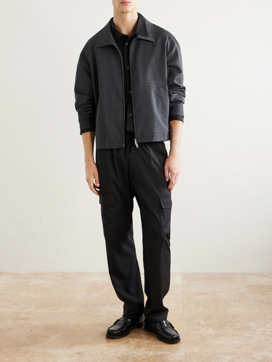 Straight-Leg Virgin Wool-Gabardine Cargo Trousers