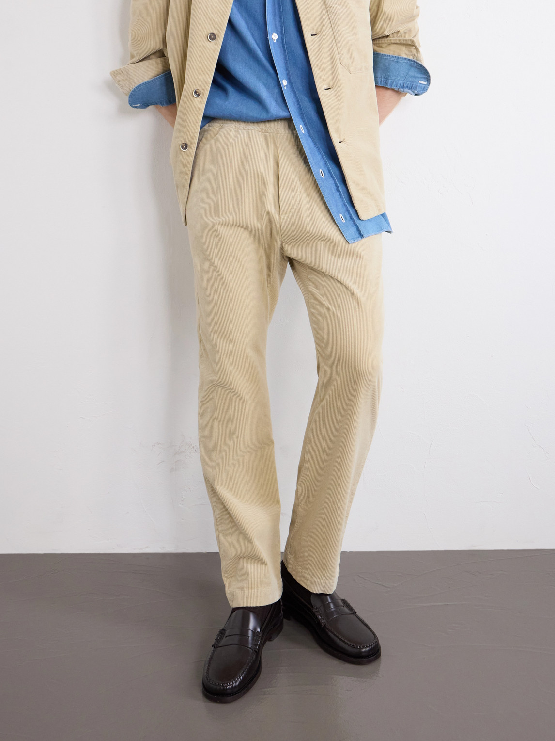 Straight-Leg Cotton-Blend Corduroy