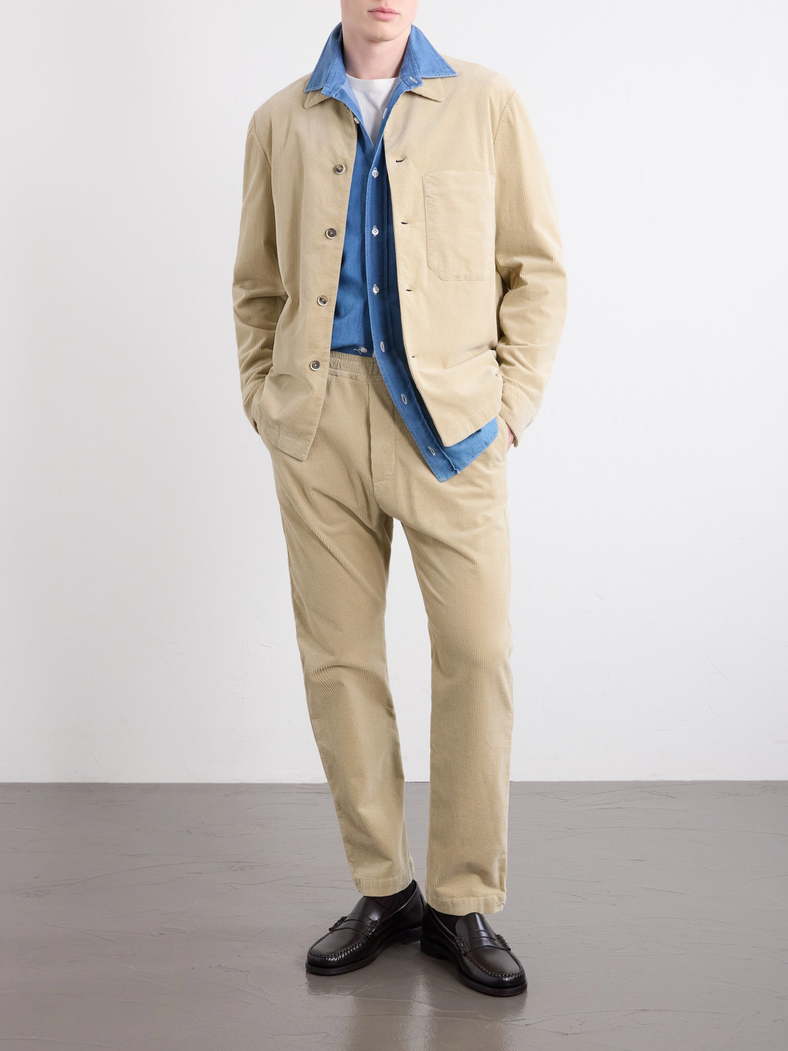 Straight-Leg Cotton-Blend Corduroy