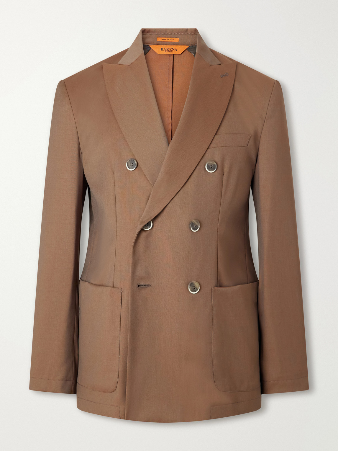 Barena – Double-Breasted Virgin Wool-Gabardine Suit Jacket