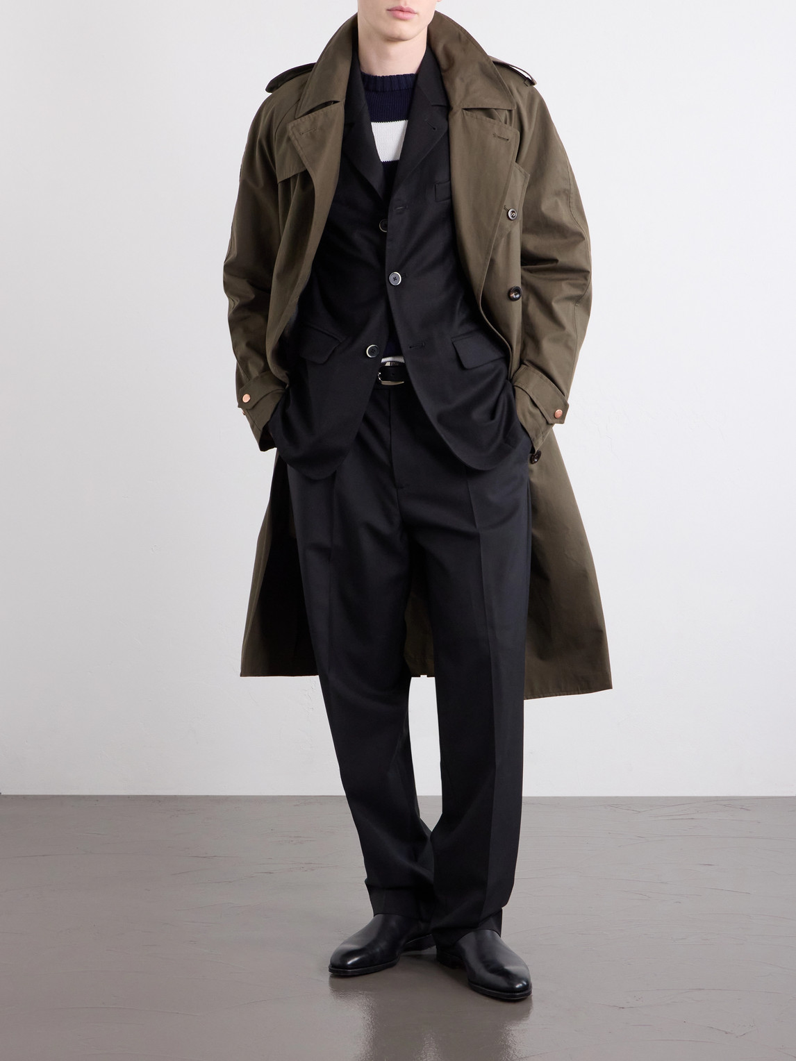 Twill Wool-Blend Blazer