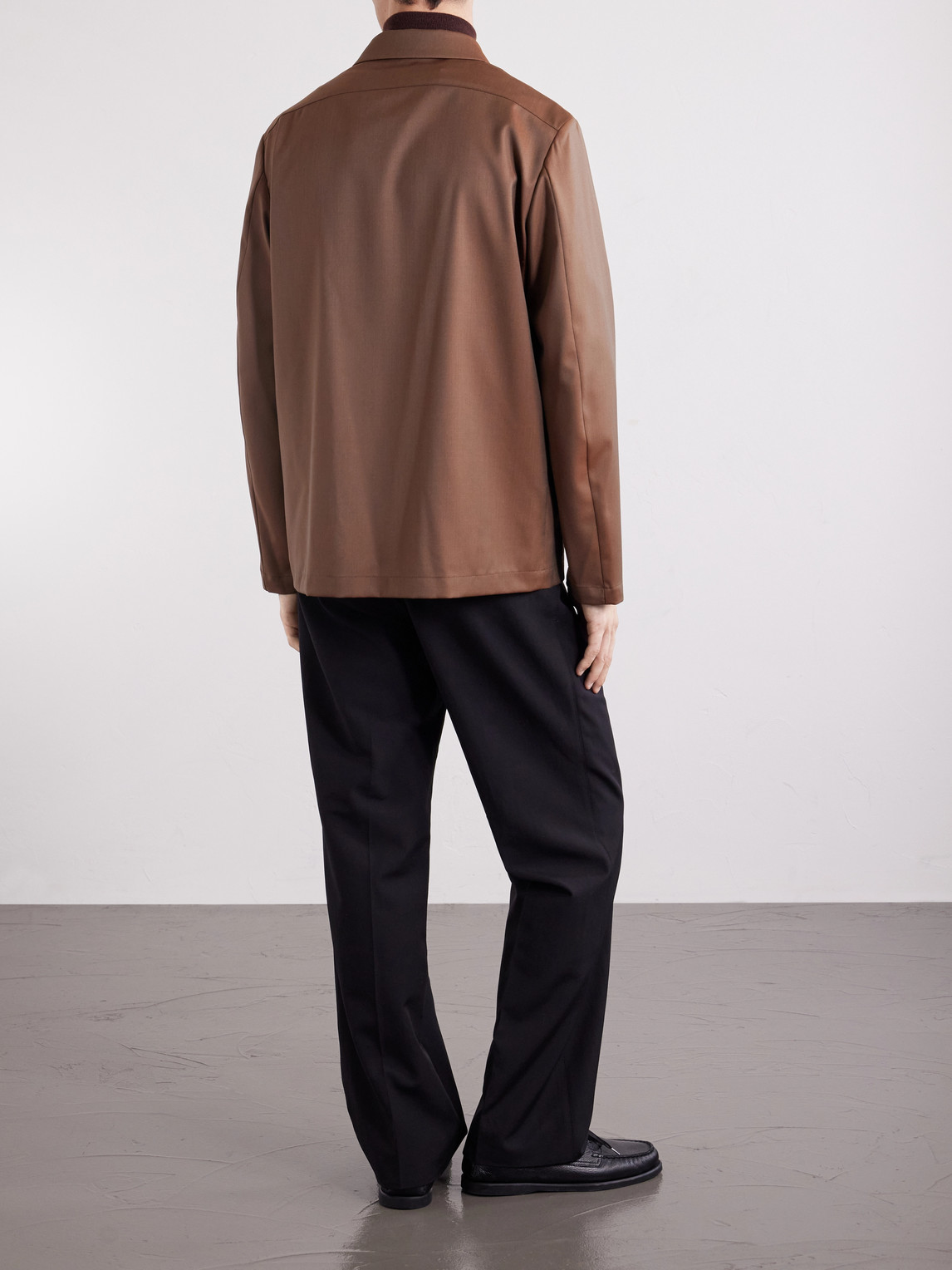 Cotton-Blend Gabardine Overshirt